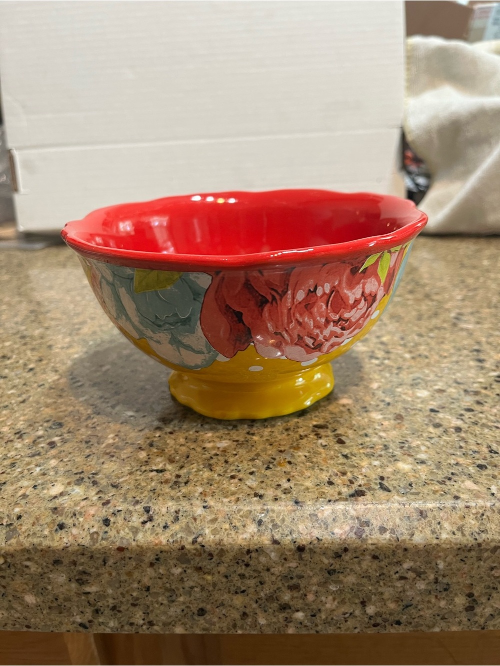 Pioneer Woman Blossom Jubilee Footed Cereal Soup/Bowl